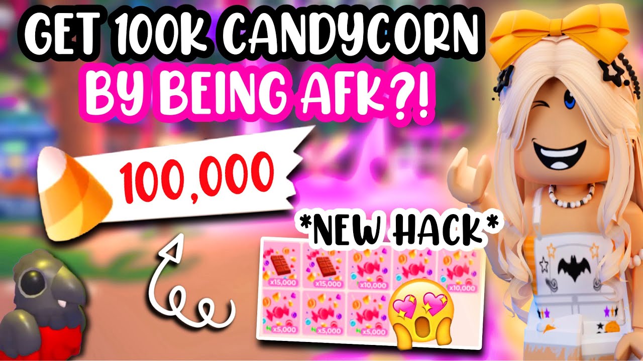 NEW WAY TO GET 100K CANDYCORN EVERYDAY BY BEING AFK adoptmeroblox new-way-to-get-100k-candycorn-everyday-by-being-afk-adoptmeroblox