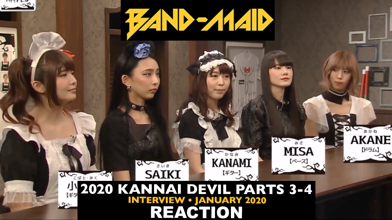Reaction: Band-Maid: 2020  Kannai Devil Parts 3-4 (Interview)