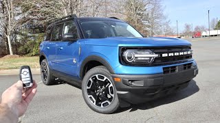 2022 Ford Bronco Sport Outer Banks: Start Up, Test Drive, POV, Walkaround and Review