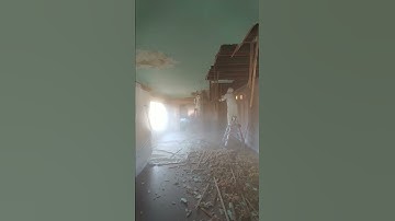 Removing Plaster and Lath Ceiling is a Messy Job