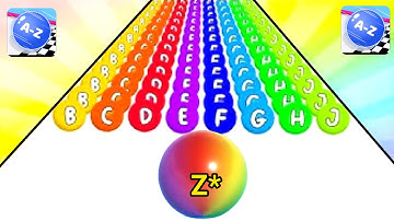 AZ Run - 2048 ABC Runner | 2048 ball video games walkthrough Android iOS New Update All Levels#4