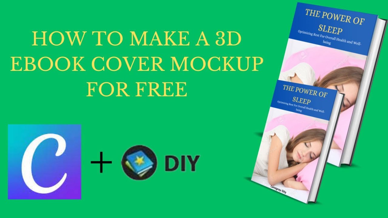 How to make 3D ebook cover mockup tutorial