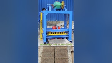 cheap small manual qtj4 40 concrete cement paver block making machine for interlock pavement bricks