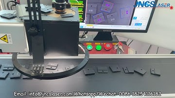UV Laser Marking Machine with CCD visual positioning system with Conveyor belt plastic parts marking