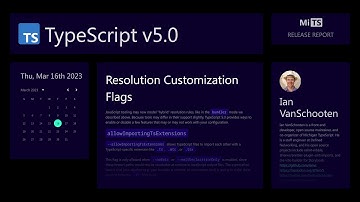 TypeScript 5.0 - Resolution Customization Flags | Release Report