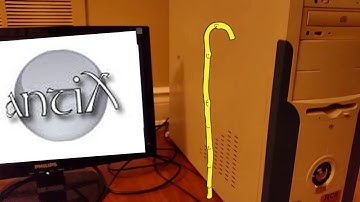 antiX running on a 15+ year old computer