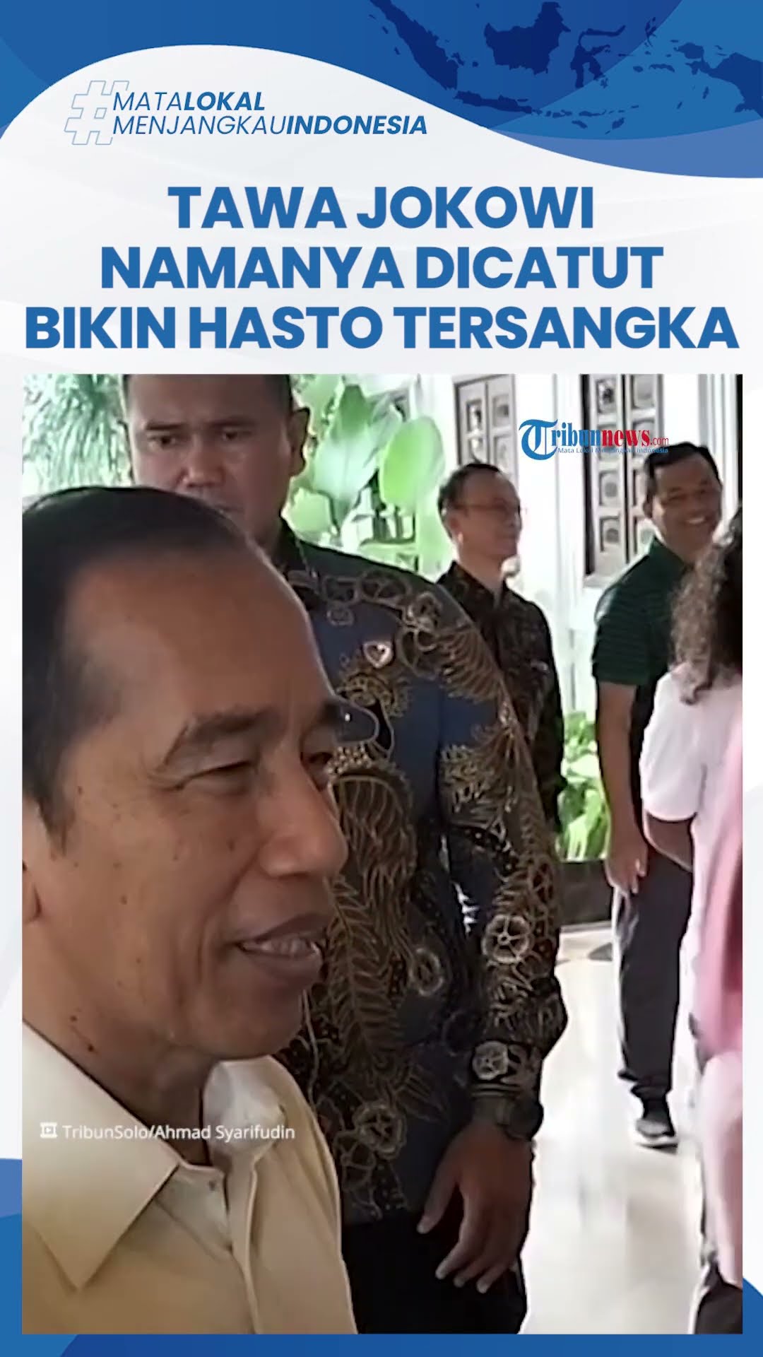 Tawa Jokowi saat Ditanya soal Tuduhan Dirinya 'Dalang' yang Bikin Sekjen PDIP Hasto Jadi Tersangka