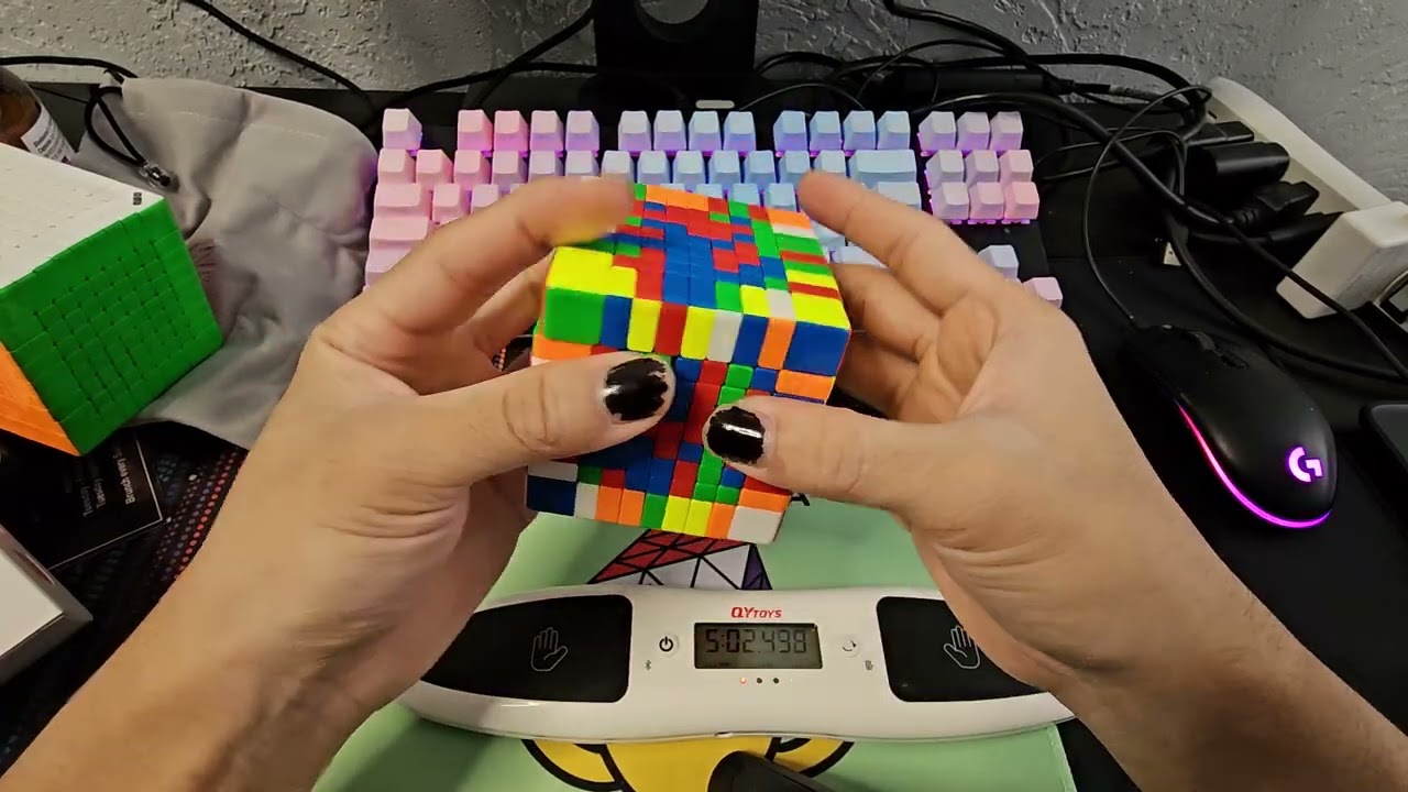Qiyi Magnetic 9x9 Unboxing + 10:37.23 solve