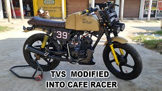 Tvs Bike Modified into Cafe Racer | 2021 | Kamal Auto Nikhar