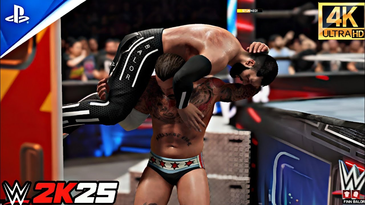 Cm Punk Vs Finn Balor - Ambulance Match - WWE 2K25 - Gameplay - [4K60FPS]