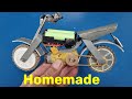 Homemade toy motorcycle, scooter.