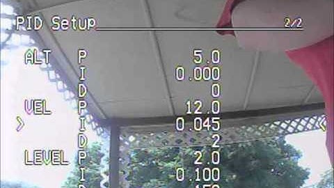 PID Settings from 4-9-2016