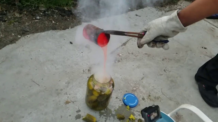 Molten Salt Teaser! Explosion! VS Pickle Jar (Slow Motion)