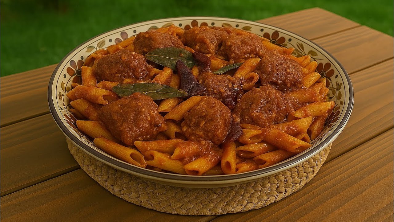 مقرونة تونسية بالصلصة بالبقري و محرحرة 🌶و البنة عالمية🇹🇳