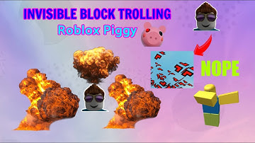 Invisible Block Trolling in Roblox Piggy Build Mode