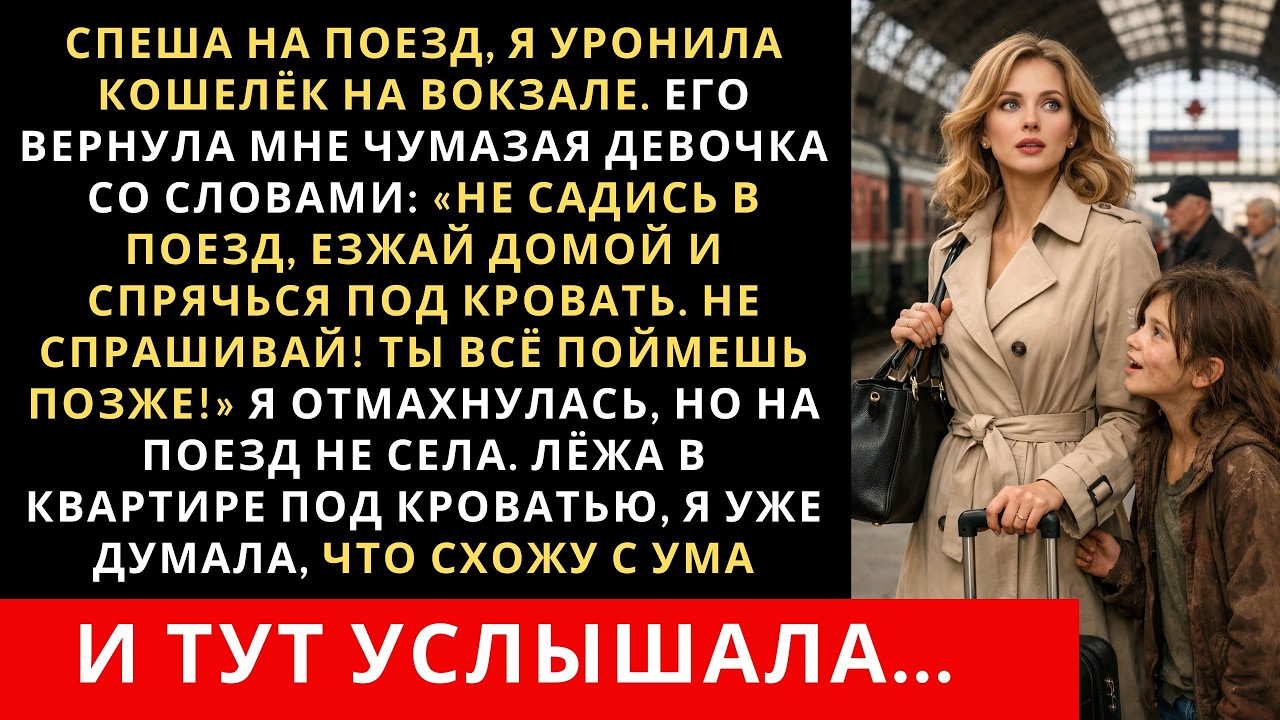 Спеша на поезд, я уронила кошелёк на вокзале. Его вернула мне чумазая девочка неожиданно прошептав