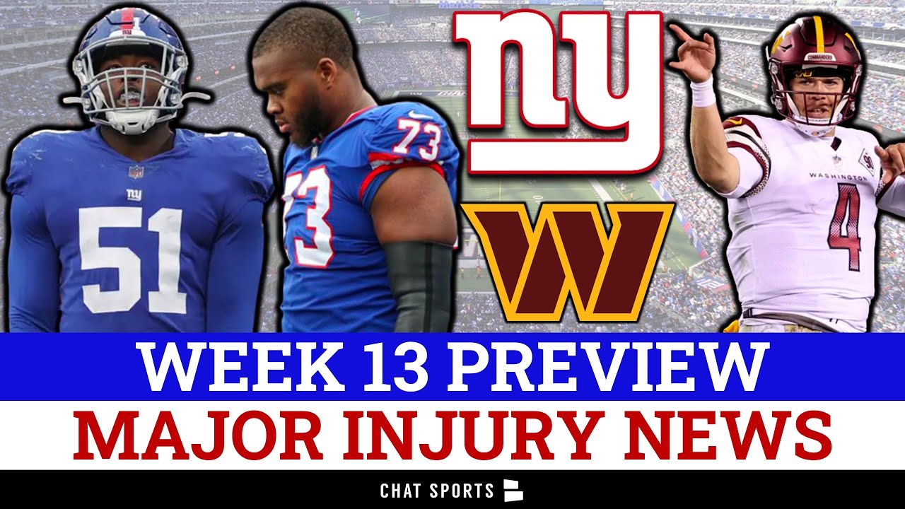MAJOR Giants Injury News Ft. Azeez Ojulari & Evan Neal + Giants vs