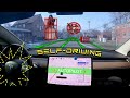 Tesla Self Driving Beta Avoids Birds and Statues in Detroit! FSD Beta 8 2020.48.12.15 Update