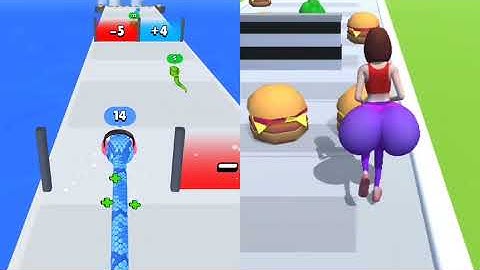 Snake Run Race | 3D Running Game |   Twerk Race 3D: Belly Body Run Game | All Levels Gameplay | Best