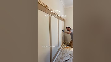 DIY wall panelling how to. Tutorial live on my channel #wallpanelling #panelling #homeimprovements