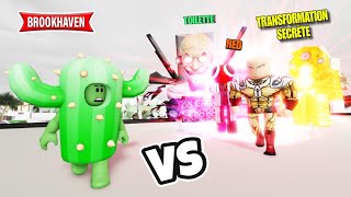 CACTUS VS SAITAMA 99999 puissance MAIS ... (ÇA TOURNE MAL) ! ROBLOX - BROOKHAVEN