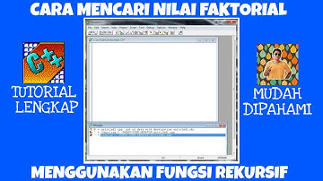 Cara mencari nilai faktorial menggunakan fungsi rekursif dengan Borland C++