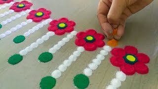 Featured image of post Door Border Rangoli Designs For Sankranti Rangoli is an art form it is usually made during festivals like diwali sankranthi pongal navratri