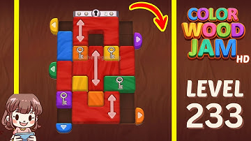 Color Wood Jam Level 233 Solution Walkthrough