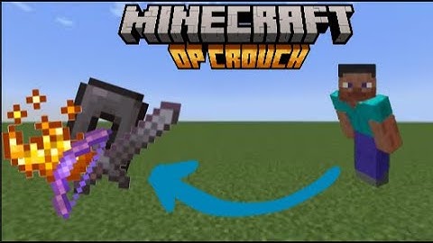 Minecraft, but Crouching is EXTREMELY OP!