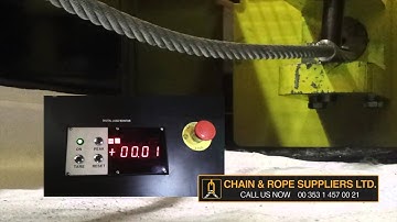 Chain And Rope Suppliers Ltd : Load Testing 23-5-2014