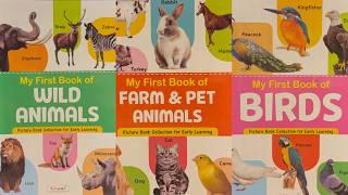 Baby Book of Wild Animals | Farm Animals | Birds | Low Stimulation | Baby Books | Easy English 