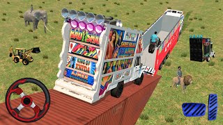Modified 🔥 Rajasthani DJ Setup + Red Bullet Bike Unloading from Truck 😱 | Truck Simulator #dj #games screenshot 4