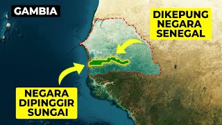 Wilayah Negara ini mengikuti aliran Sungai! Letaknya berada didalam Negara Senegal? 🇬🇲