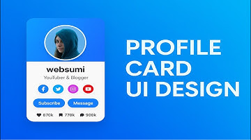 Responsive Profile Card Design with HTML & CSS | No JavaScript Needed