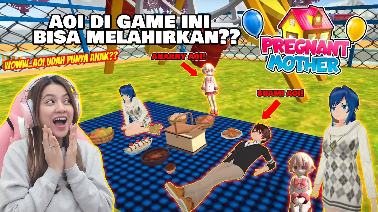AOI SAKURA DI GAME INI BISA MELAHIRKAN ANAK?? BENERAN?? ANIME PREGNANT MOTHER