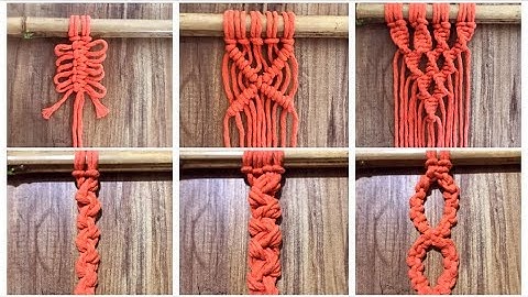 6 stunning Macramé Knots You NEED to Learn!Handmade Art Tutorial (part 8)