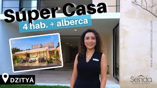 Casa de 3 Recámaras + Estudio y Alberca ¡Vive el Encanto del Norte! Murum, Dzityá Mérida