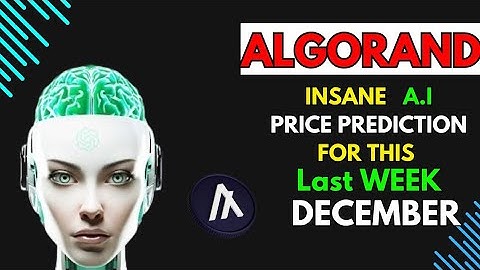 Insane ALGORAND Price Prediction for THIS WEEK by A.I