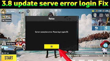 3.8 update PUBG Server did not respond Please return to the login page and try again pubg problem