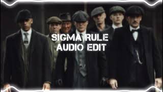 Sigma Rule Edit Audio Sigma Male Use Headphones