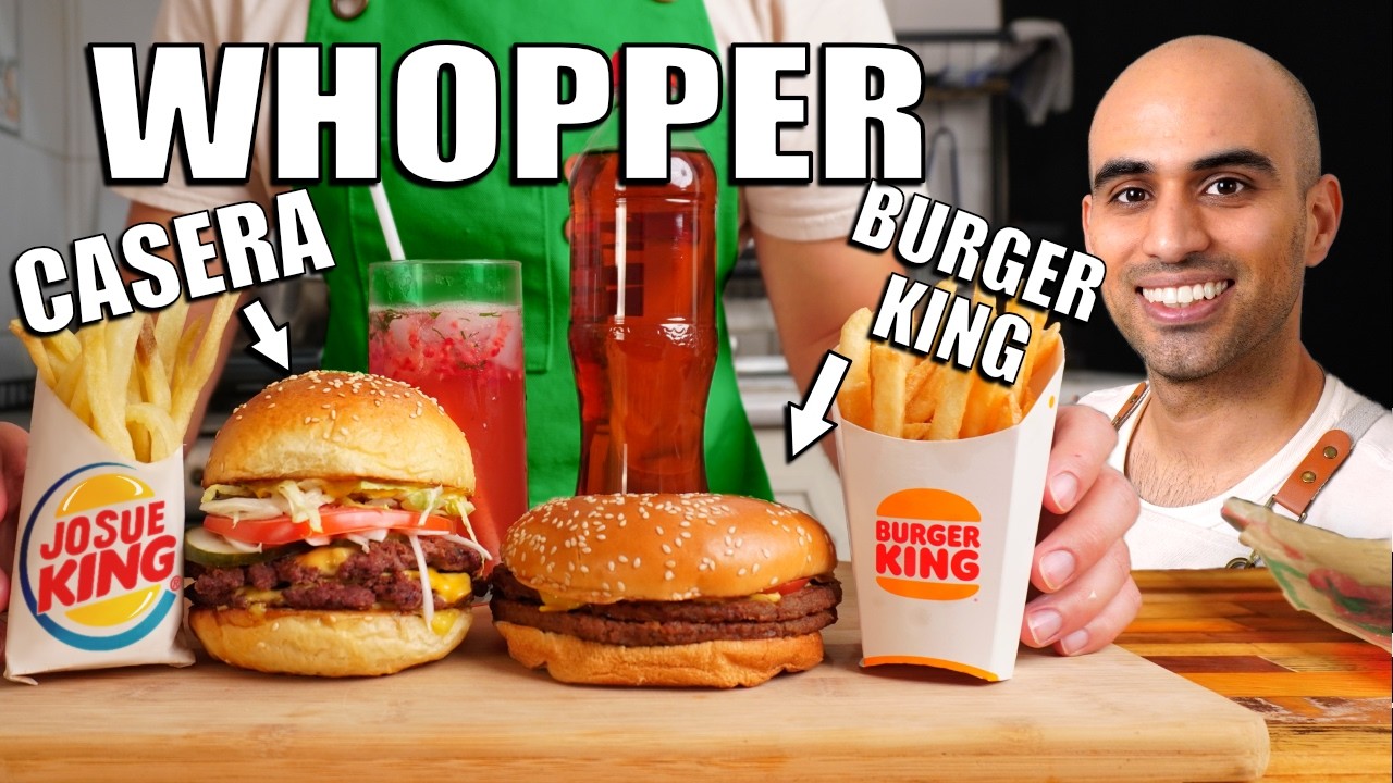 Recreé la whopper de Burger King | en casa