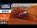 Rovanperä nearly crashes on WRC Safari Rally Kenya 2022