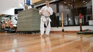 Elastic band exercises for Kumite conditioning