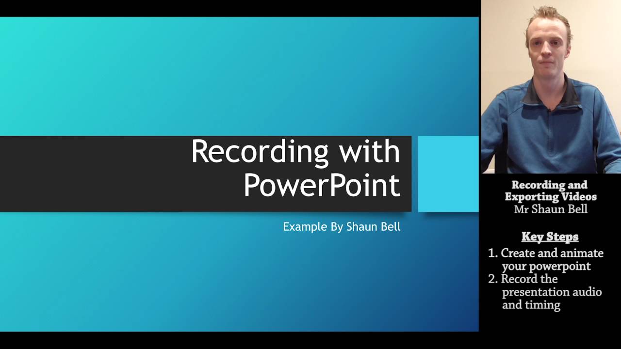 how to record a presentation on powerpoint with audio