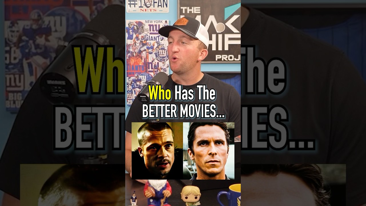 Who Has Better Movies, Brad Pitt Or Christian Bale?! #shorts #actors #bradpitt #movies