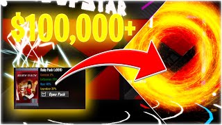 CRAZIEST $100,000+ Pack Opening In Roblox Highschool Hoops!