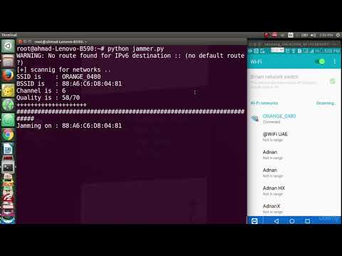 Teaser video : User our wifi jammer to jam on wifi networks