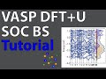 VASP DFT+U SOC Calculation URhGe: Noncollinear projected + regular band structure (6/6)