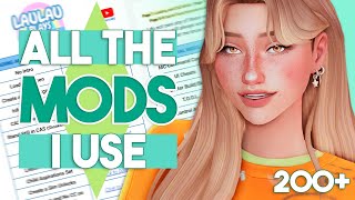 ALL THE MODS I USE IN MY GAME! 🎁 200+ Mods w/Links