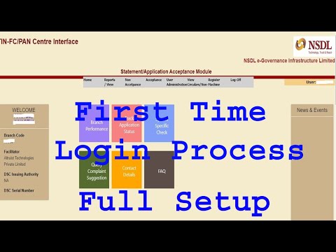 NSDL PAAM ID FIRST TIME LOGIN FULL PROCESS